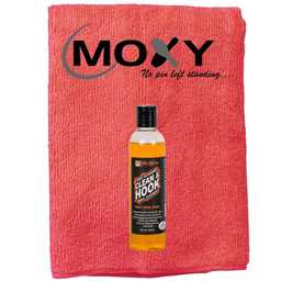 Kr Strikeforce Clean & Hook Bowling Ball Cleaner 8oz with Moxy Micro Fiber Cleaning Towel (Red)