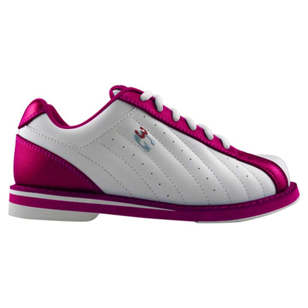 3G Ladies Kicks Bowling Shoes- White/Pink