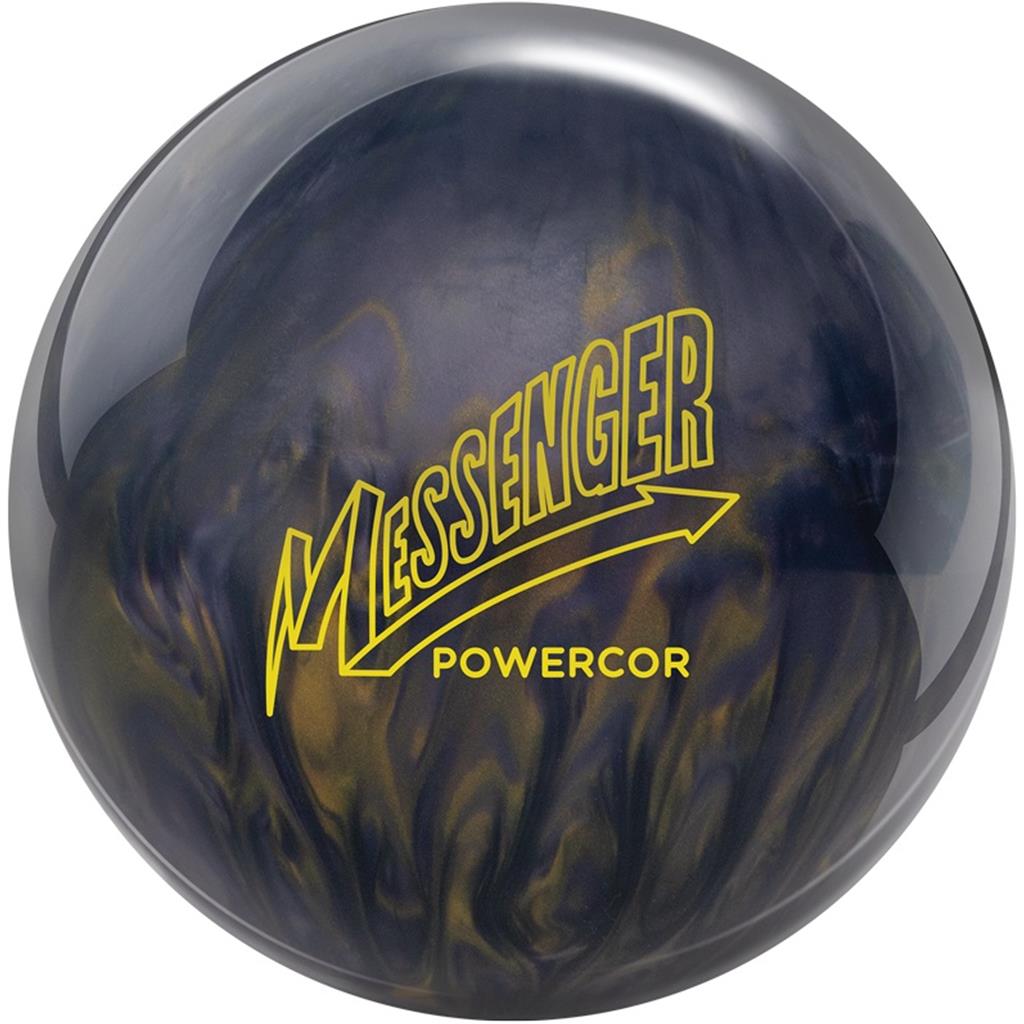 Columbia 300 PRE-DRILLED Messenger Powercor Pearl Bowling Ball - Black/Gold