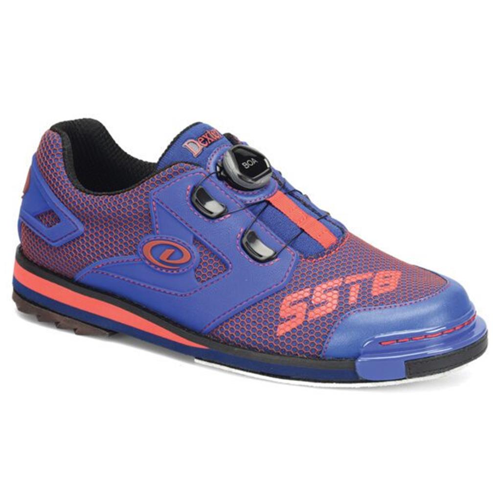 Dexter Mens SST 8 Power Frame Boa Bowling Shoes (For RIGHT AND LEFT HANDED bowlers. Men's shoe sizing) - Blue/Red