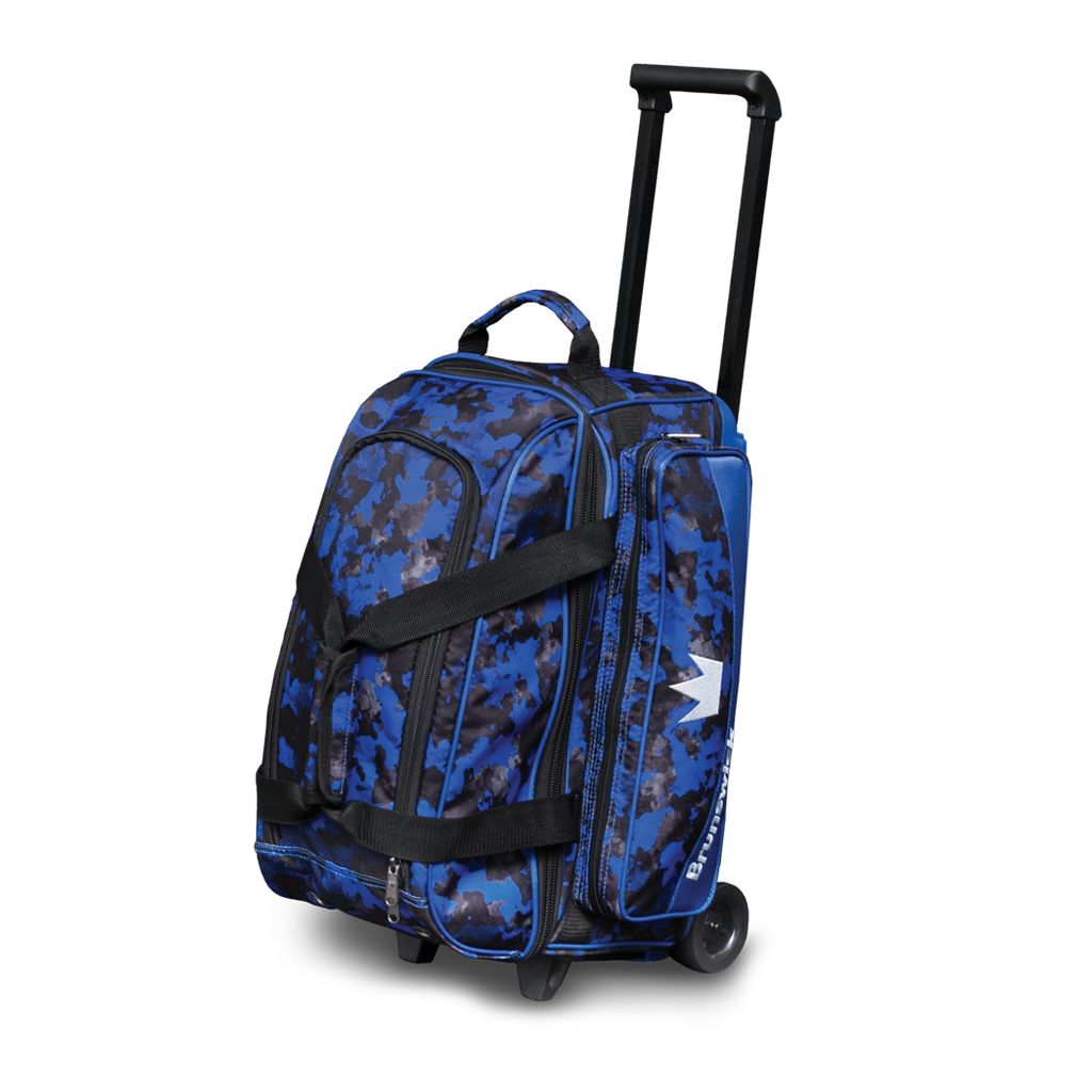 Brunswick Zone Double Roller Bowling Bag - Blue Chaos