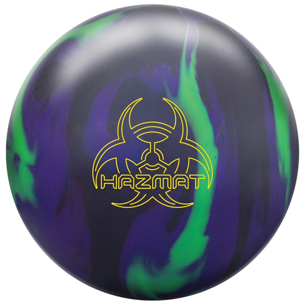 Hammer Hazmat Solid Bowling Ball - Onyx/Lime/Purple