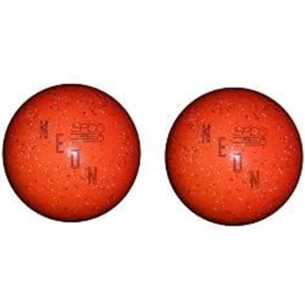 EPCO Duckpin Bowling Balls- Neon Speckled - Orange (4 3/4 inch- 3lbs. 10 oz.) 2 Balls