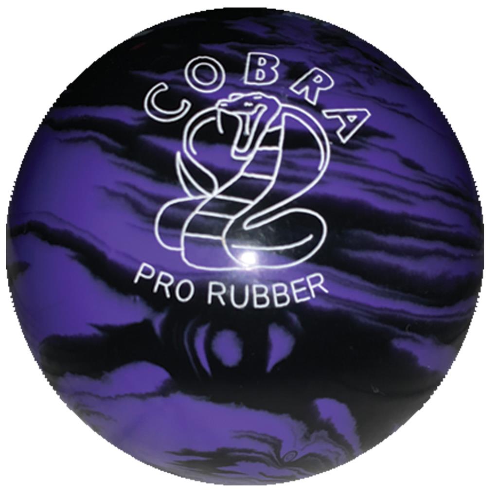 EPCO Duckpin Bowling Ball - Cobra Pro Rubber - Lavender & Black (4 3/4 inch- 3lbs. 8oz.) 1 Ball