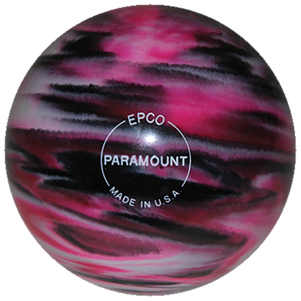 EPCO Duckpin Bowling Ball - Marbleized - Magenta, Black & White (4 3/4 inch- 3lbs. 8 oz.) 1 Ball