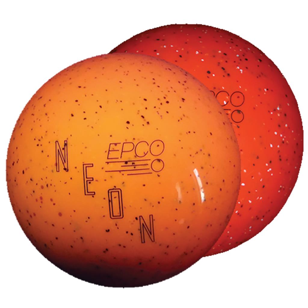 EPCO Duckpin Bowling Ball - Neon Speckled - Orange (4 3/4 inch- 3lbs. 8 oz.) 1 Ball