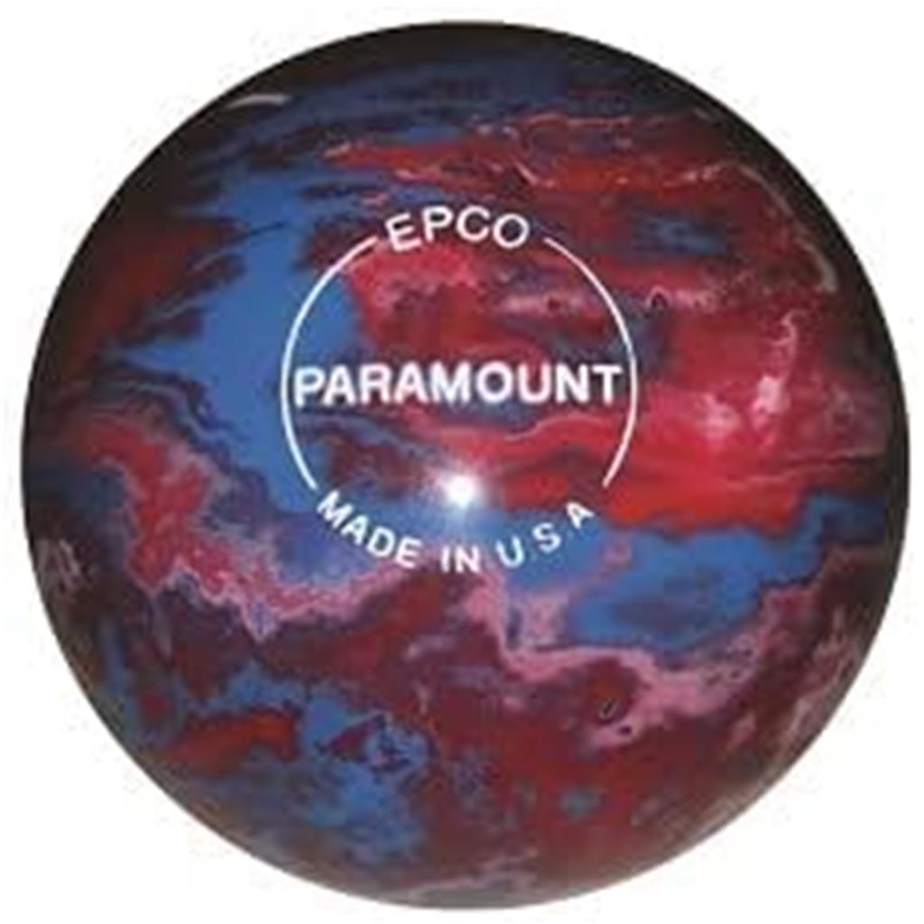 EPCO Candlepin Bowling Ball- Marbleized - Royal, Red & White (4 1/2 inch- 2lbs. 6oz.) 1 Ball