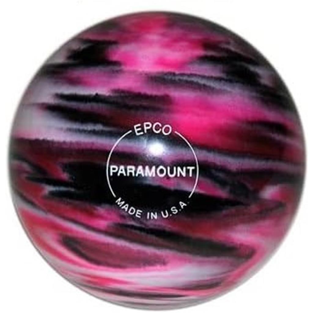 EPCO Candlepin Bowling Ball- Marbleized - Magenta, Black & White (4 1/2 inch- 2lbs. 5oz.) 1 Ball