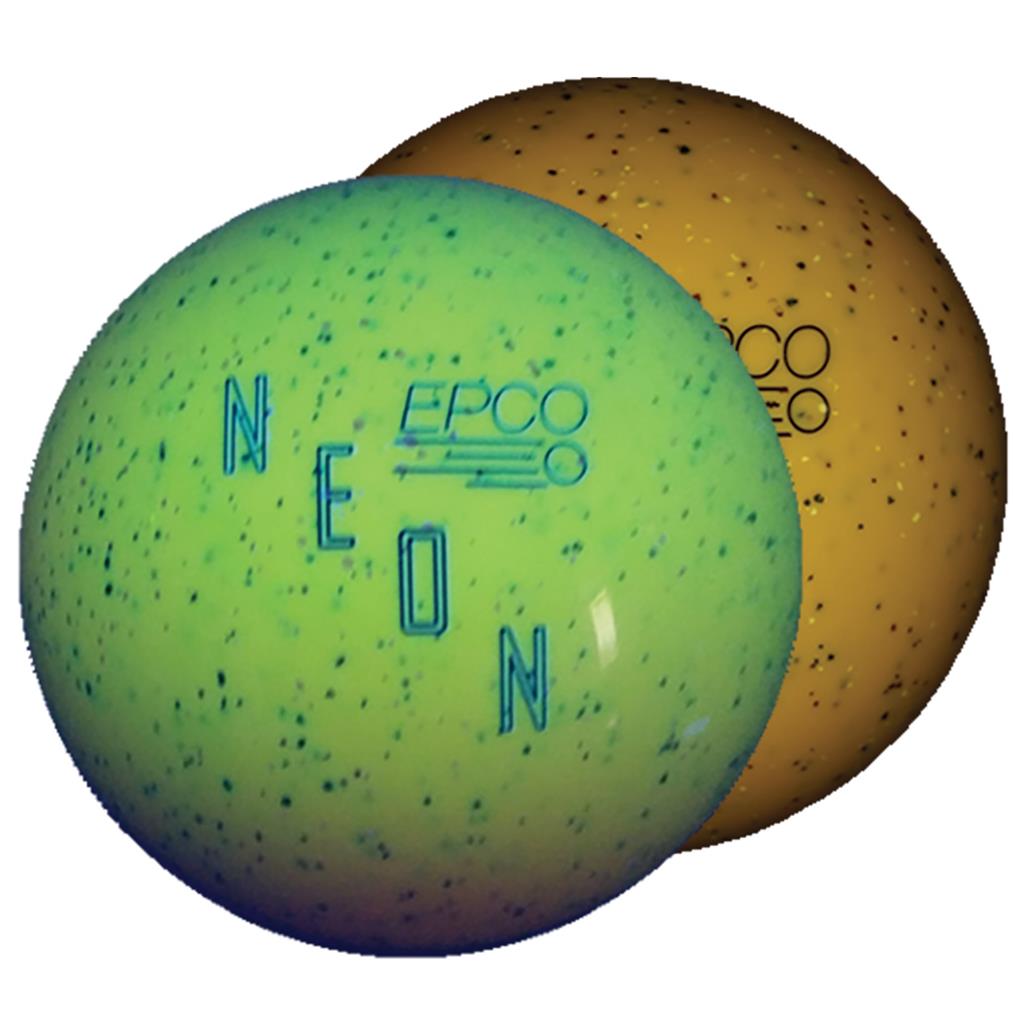 EPCO Duckpin Bowling Ball- Neon Speckled - Yellow (4 3/4 inch- 3lbs. 10 oz.) 1 Ball