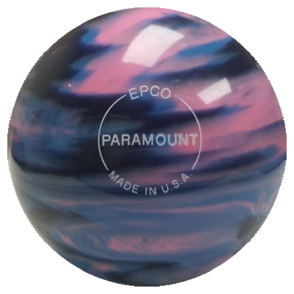 EPCO Duckpin Bowling Ball- Marbleized - Navy, Light Blue & Pink (4 3/4 inch- 3lbs. 6 oz.) 1 Ball