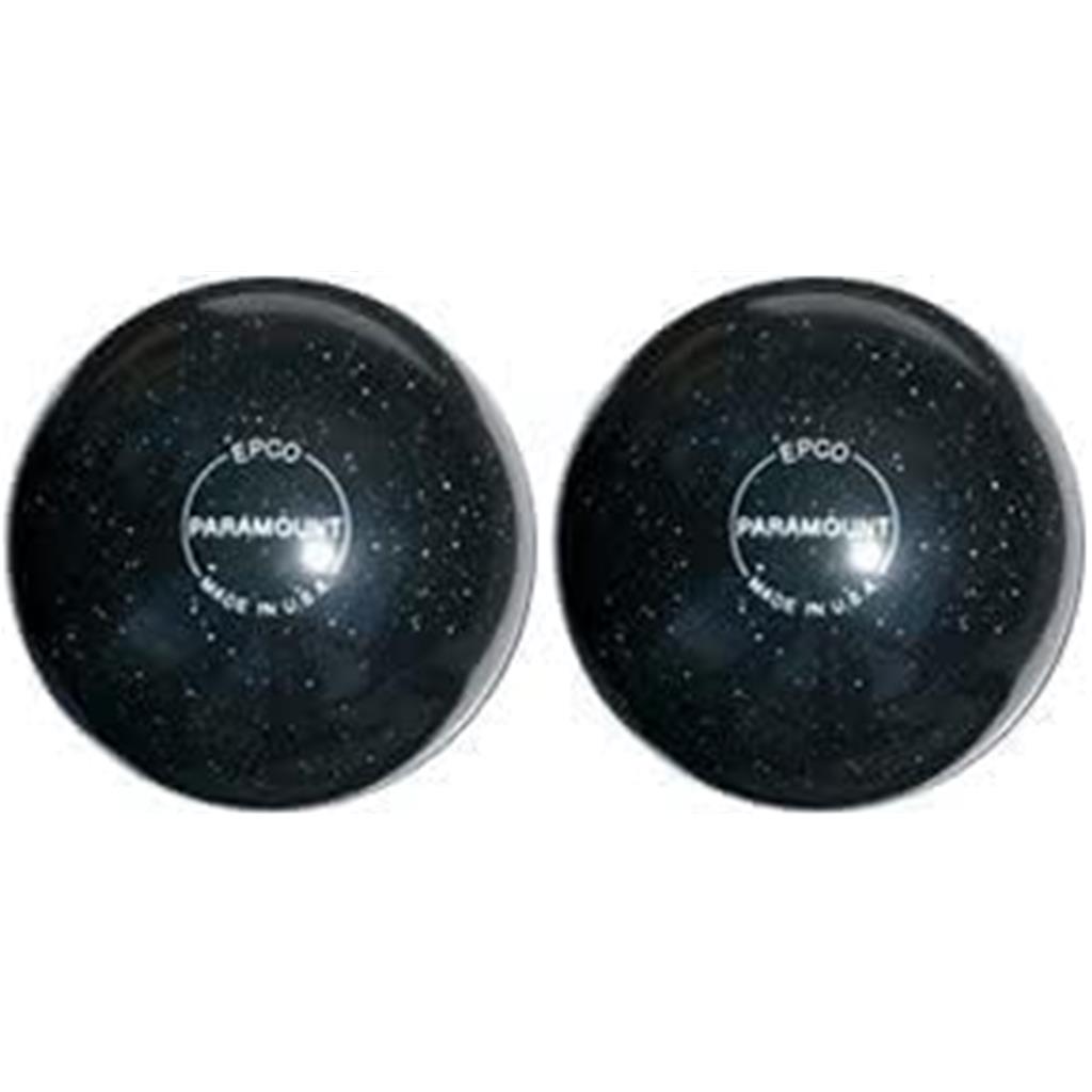 EPCO Duckpin Bowling Balls- Speckled House Ball - Black (4 7/8 inch- 3lbs. 8 oz) 2 Balls