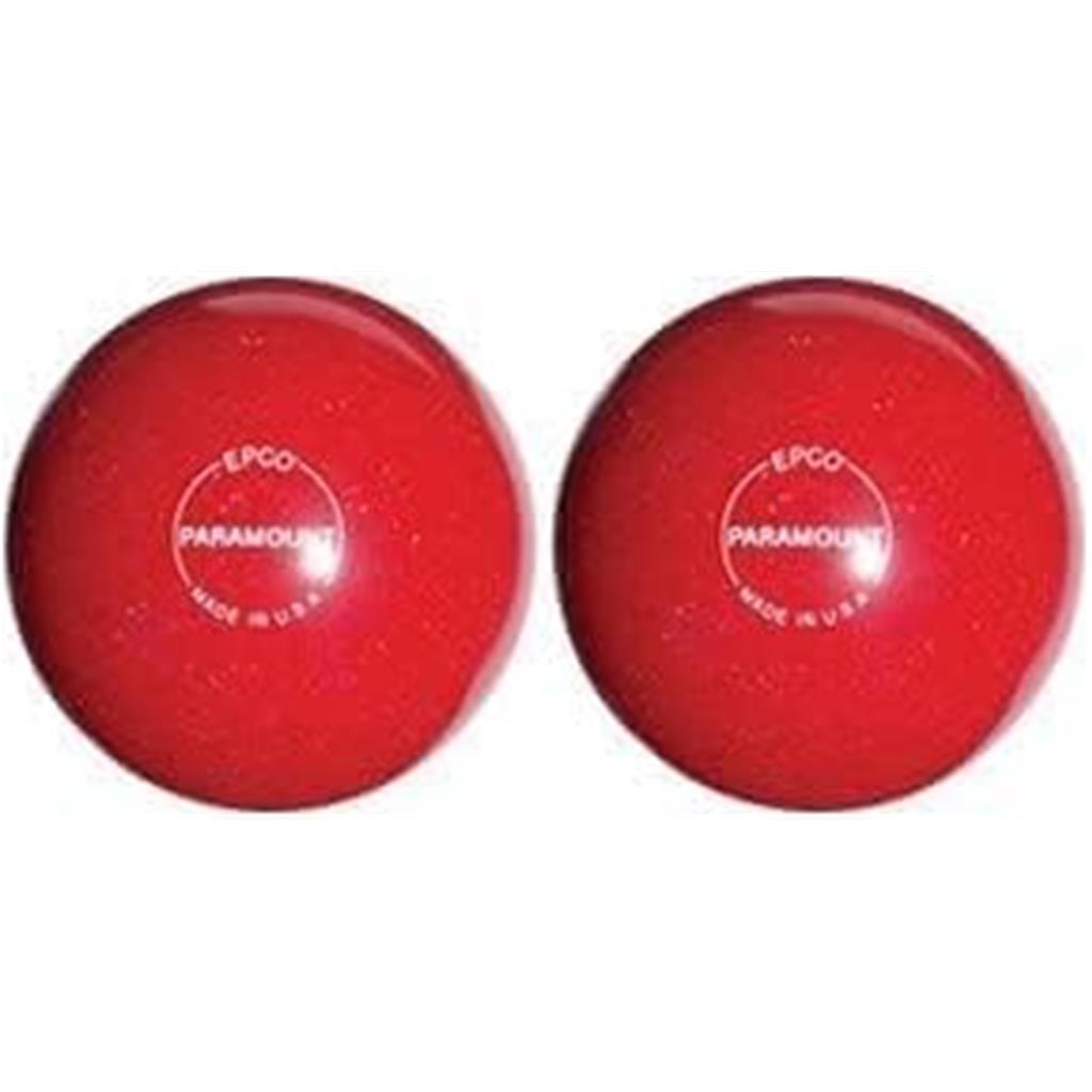 EPCO Duckpin Bowling Balls- Speckled House Ball - Red 4 7/8 inch- 3lbs. 12 oz. 2 Balls