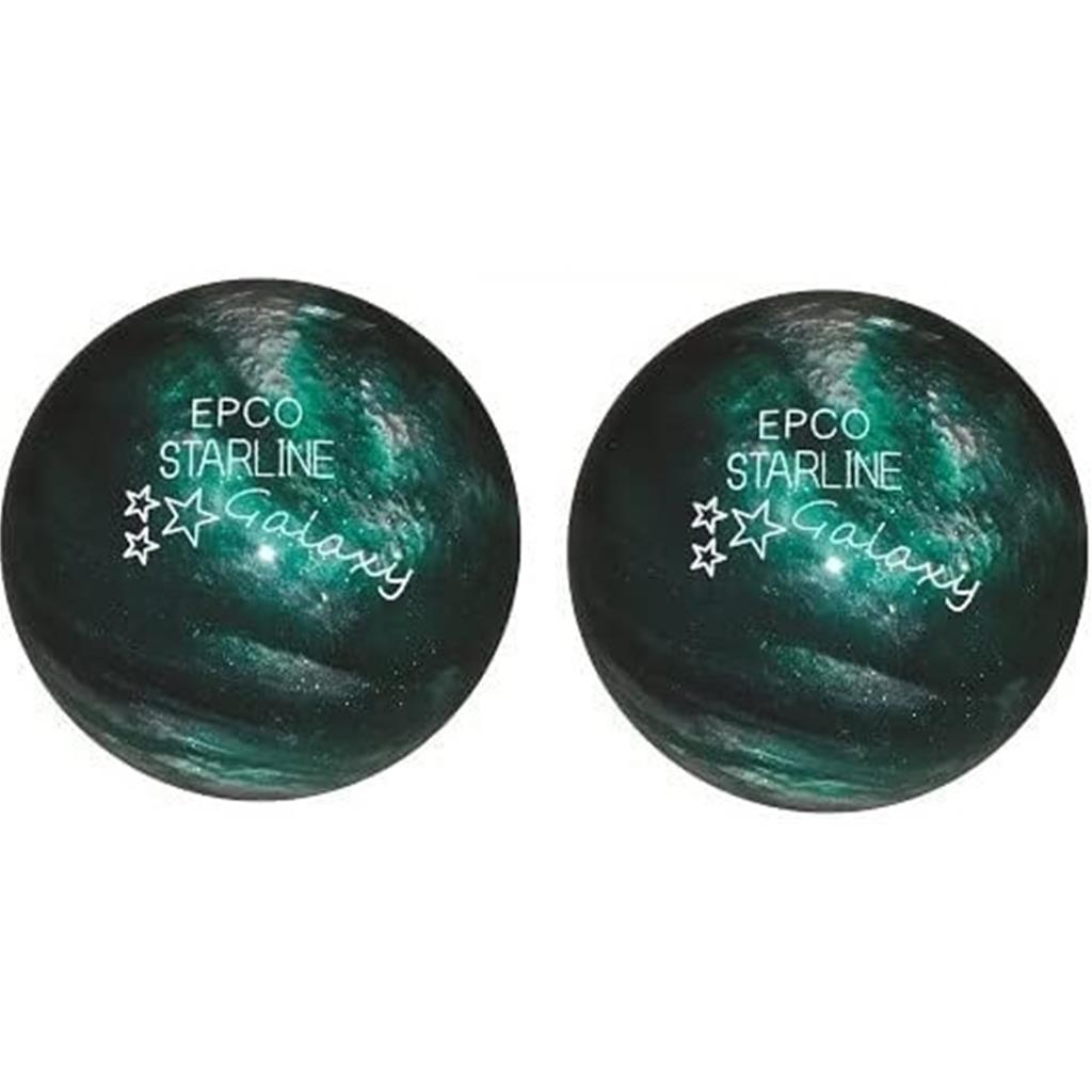 EPCO Duckpin (5-Pin) Starline Galaxy -Green - 4 7/8", 3lbs 8oz 2 Balls