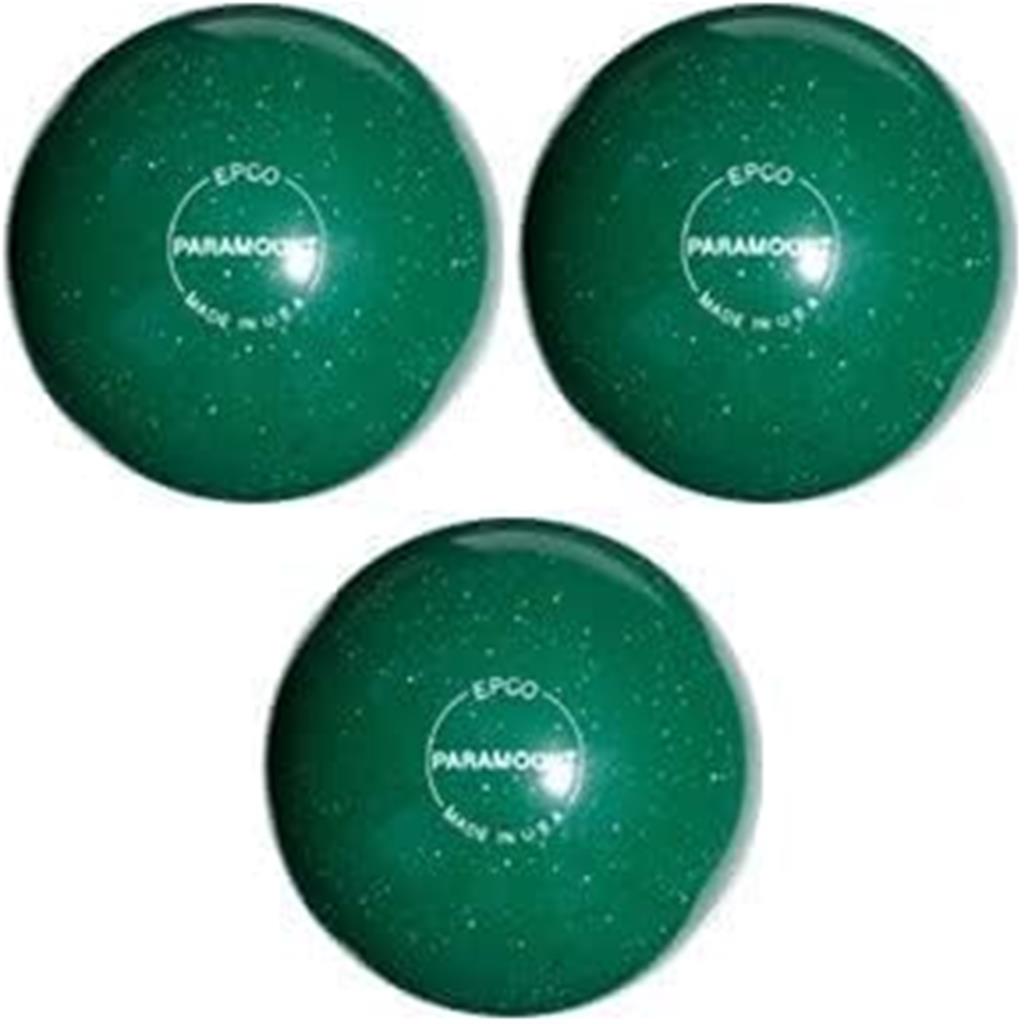 EPCO Duckpin Bowling Balls - Speckled House Ball - Green (4 7/8 inch- 3lbs. 10 oz.) 3 Balls