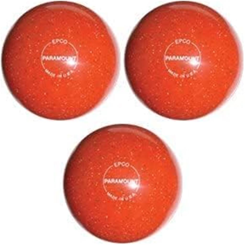 EPCO Duckpin Bowling Balls - Speckled House Ball - Orange (5 inch- 3lbs. 12 oz.) 3 Balls