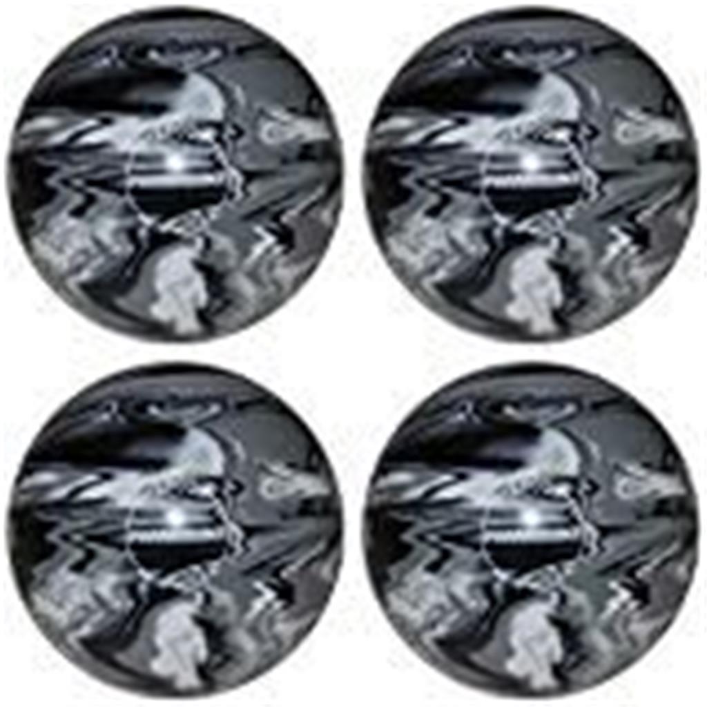 EPCO Candlepin Bowling Ball- Marbleized - Black, White & Grey - 4 1/2 inch- 2lbs. 5oz. 4 Balls