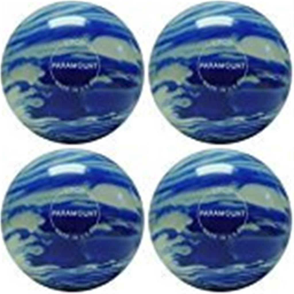 EPCO Candlepin Bowling Ball- Marbleized - Blue & White (4 1/2 inch- 2lbs. 5oz.) 4 Balls