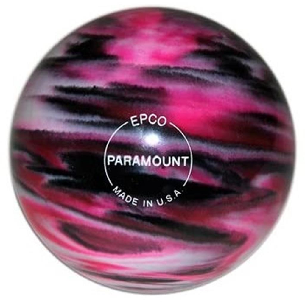 EPCO Candlepin Bowling Ball- Marbleized - Magenta, Black & White (4 1/2 inch- 2lbs.7oz.) 1 Ball