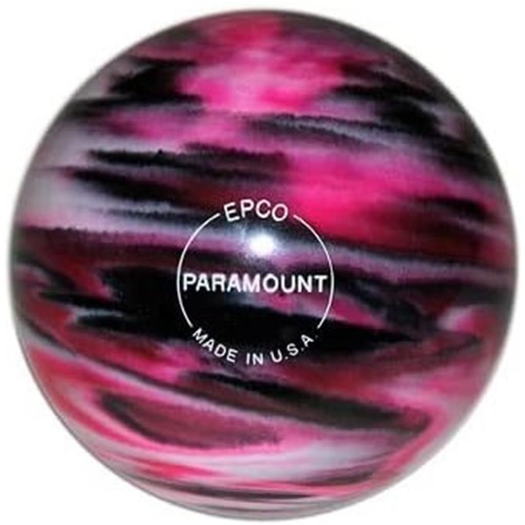 EPCO Candlepin Bowling Ball- Marbleized - Magenta, Black & White (4 1/2 inch- 2lbs. 6oz.) 1 Ball