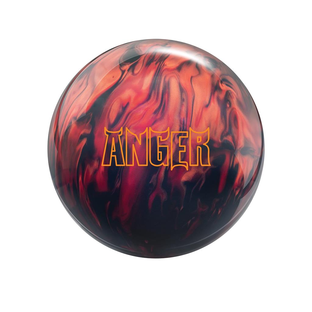 Hammer PRE-DRILLED Anger Bowling Ball - Black/Red/Caramel 